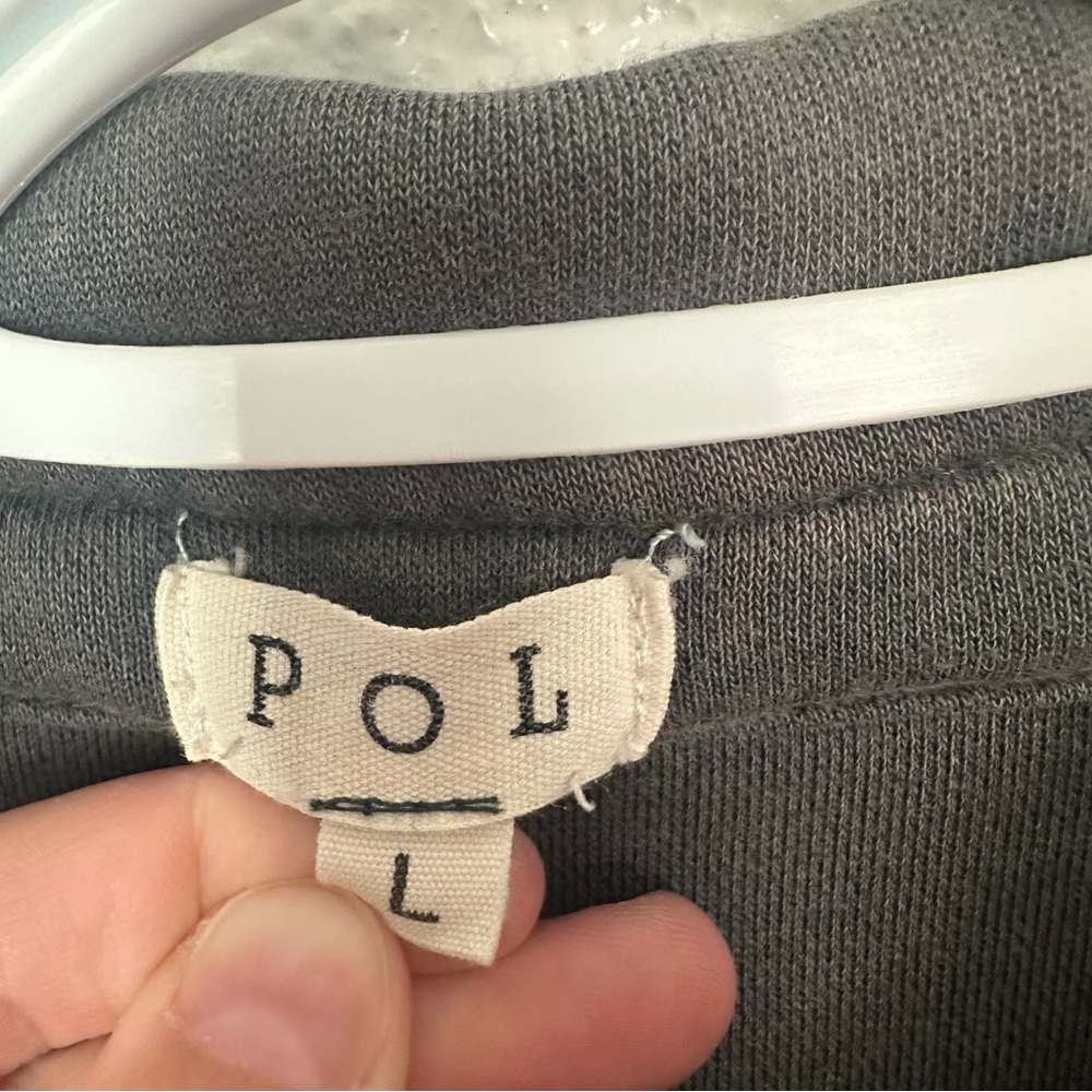 Pol Large Patchwork Peplum Lightweight Jacket Sha… - image 4